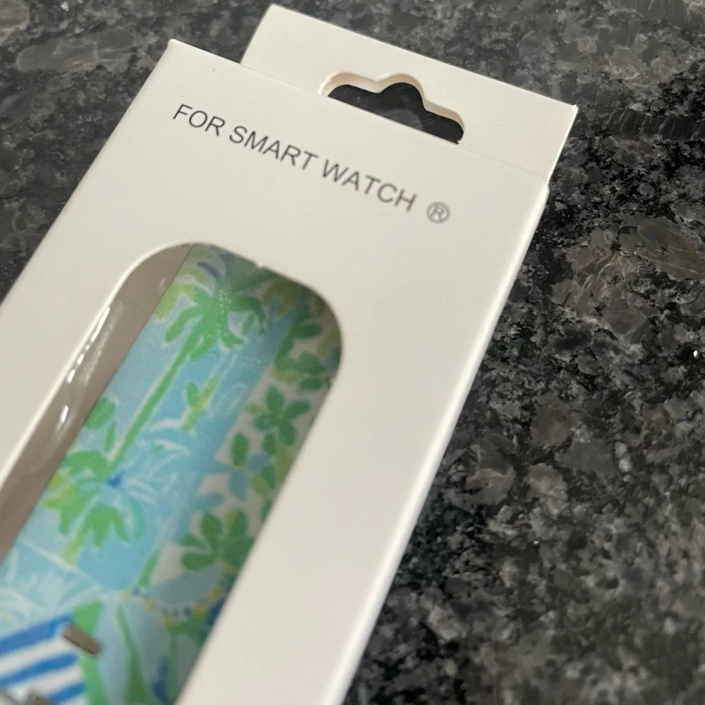 Smartwatch Wristband Strap 42mm Green blue White Tropical NEW Summer